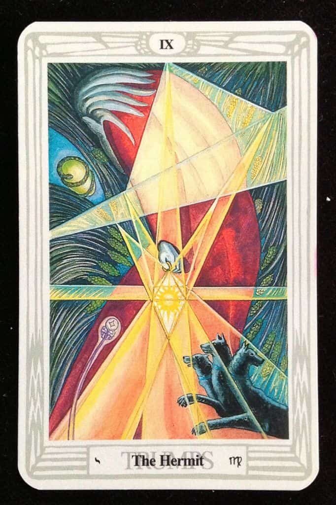 Aliester Crowley's Hermit card